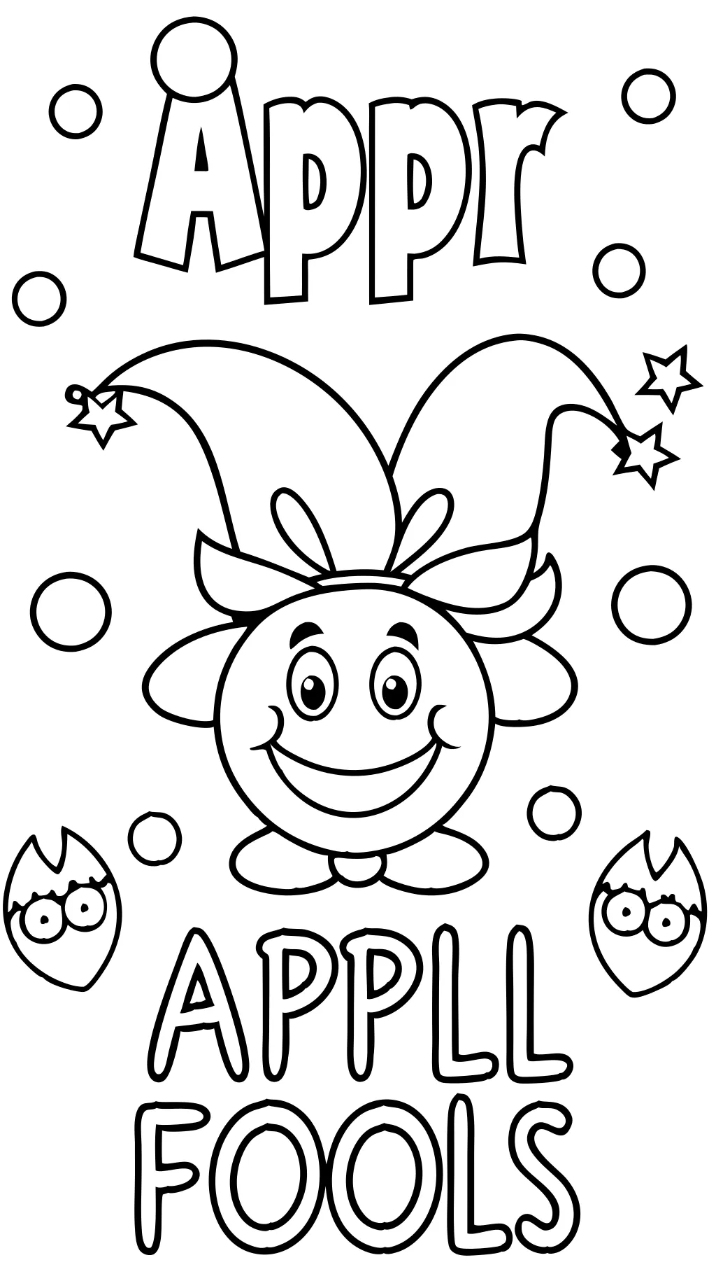 april fools coloring pages